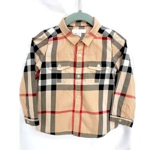 Burberry
Infant Boys' Check Long-Sleeve Shirt
